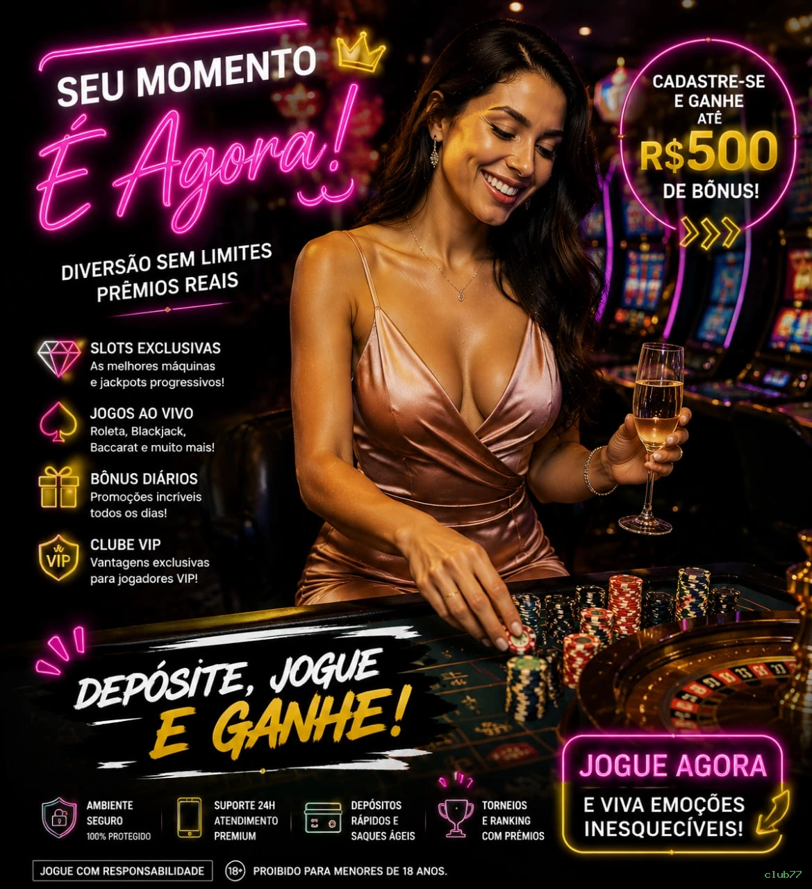 Slots com prêmios club77